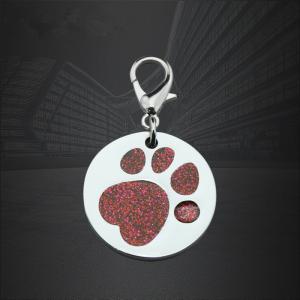Brugerdefineret Round Paw Dog Pet ID tags Kattekode med QR-kode