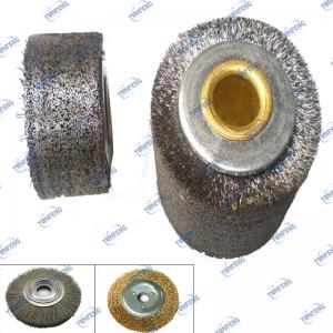 Custom Industrial Brush Krympet Wire Wheel Brush Twist Wire Wheel Brush til Deburring Polering