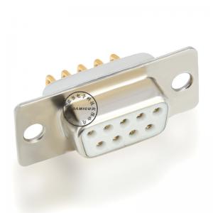 d type 9 pin kvindelig 90 graders elektrisk stik