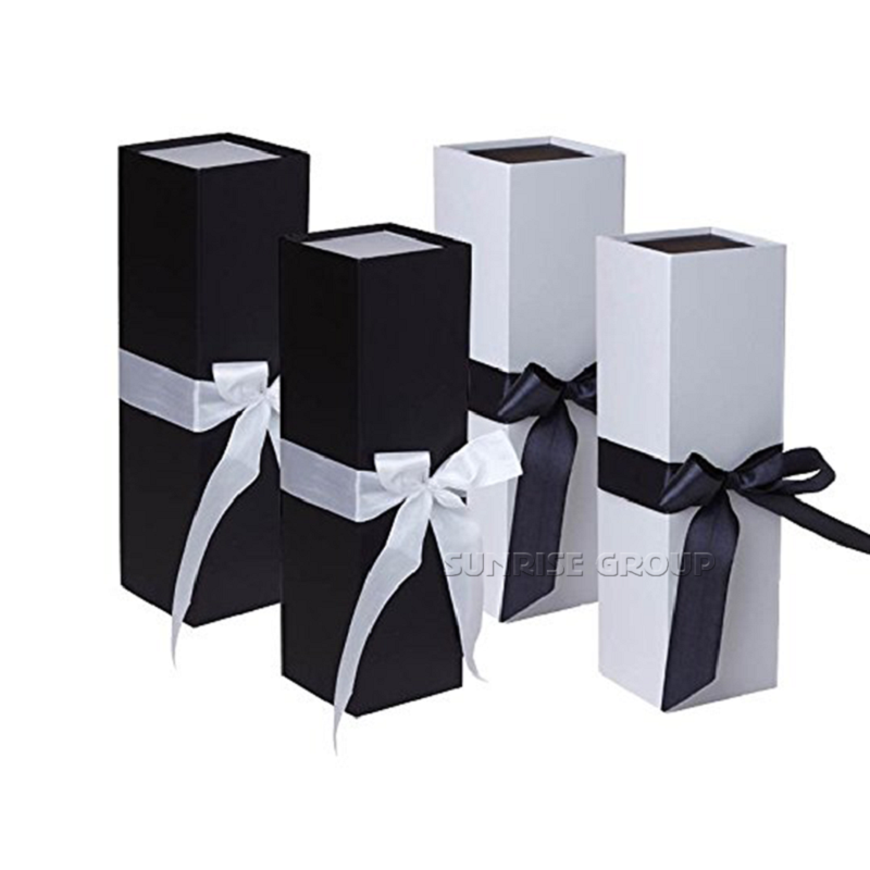 Rektangulær Sammenfoldelig Emballage Kasse Custom Print Vinpapiræsker #winebox
