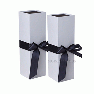 Rektangulær Sammenfoldelig Emballage Kasse Custom Print Vinpapiræsker #winebox
