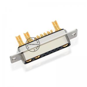 High Power Lodder Connector 13W3 female D sub combo-stik