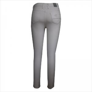 høj talje hvidt flået knæ og hæm skinny jean WS1001