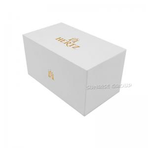 Luksus Stiv karton Watch Packaging Box med guldfolie Logo