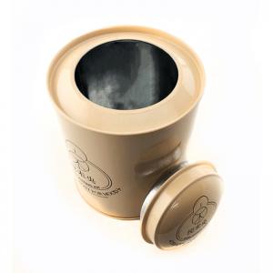 Custom lufttæt runde tin boks med dobbelt låg