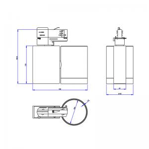7W-50W UL certificeret spor dæmpbar led spot belysning hvid indendørs lysarmatur