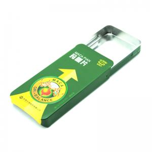 Lille rektangulær tin boks til miner, sundhedsprodukter