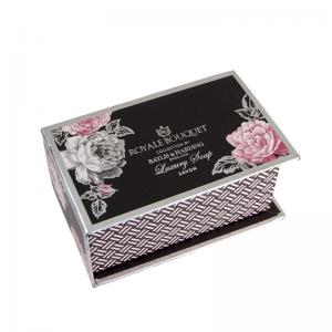 varmt stempling logo bog formet foldning stiv magnetisk lukning gaveæske