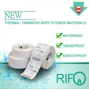 Privat termisk overførselsrullecoated, selvklæbende etiket med stregkode