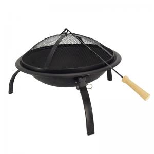 21.5inch bærbar støbejern baggård bbq folding brand pit