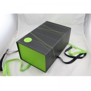 magnet foldbar papir gaveemballage æske med bånd