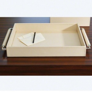 Serveringsbakke med dobbelt håndtag