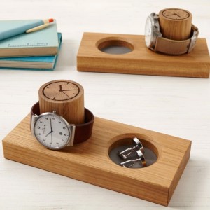 PERSONALISEREDE CUFFLINKS BAK OG WATCH STAND