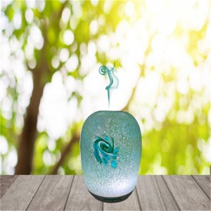 Nyt design Ultrasonic Glass Cool Mist parfume Aroma Diffuser med miljøvenlig
