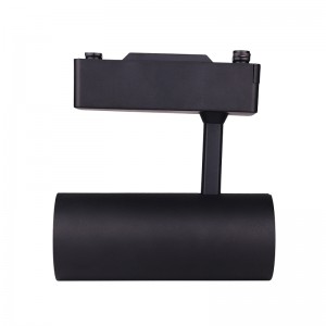 Fleksibel sporbelysning i aluminiumslegering COB ført spotlight sporlys med førerkasse