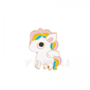 tilpasset metal tegneserie dyremærke zinklegering multi-farve bagning maling broche segl smeltning støbning forgyldt brosje