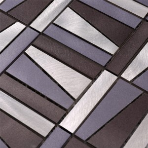 Forhandler lilla farverigt metalmosaikfliser til indvendig væg