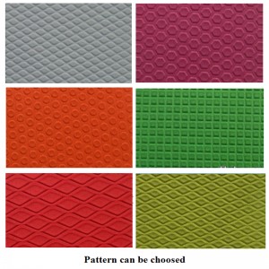 Neopren stof præget