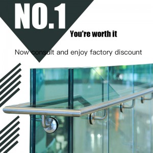 Kina fabrikspris på 8,76 mm / 10,76 mm / 12,76 mm hærdet lamineret Rækværk frostet glas