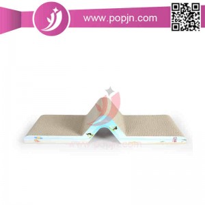 Ridser til kæledyr, bølgepap, katteskraber / -skrapebord, der omslutter kattemad