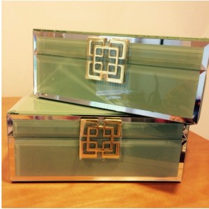 Træglas smykkeskrin