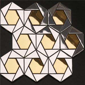 Smukke Metal Wall Decor Pictures Mosaic Pattern