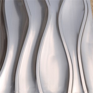 30 * 60 Wave Metallic / Metal Mosaic Fliser til Backsplash