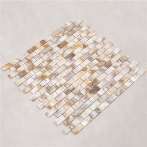 Dekor Naturlig gul perlemor Mosaik Tile til Backsplash