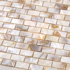 Dekor Naturlig gul perlemor Mosaik Tile til Backsplash