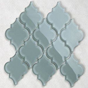Seneste design Arabesque Lantern Waterjet Mosaic Glass Kitchen Backsplash Wall Flise