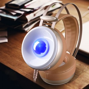 Letvægts-pc-headset 2018 med LED-lys