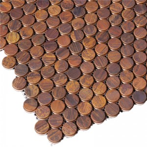 God pris Penny Round Mosaic Fliser til boligindretning