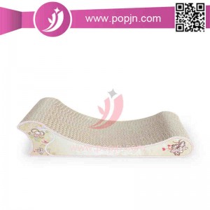 Wave Curved Catnip Cat Scratcher, skrabe post til kat