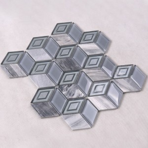 Hot Sale Hexagon 3D diamantformede mosaikfliser filippiner og Egypten