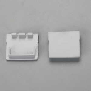 LED-profil aluminiumskanalsystem med dæksel og endehætter til LED-stripinstallationer