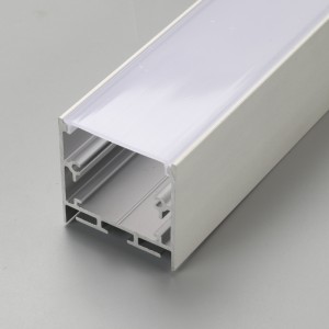 6063 serie af frostet og transparent dæksel U-form og V-form LED-aluminiumsprofil