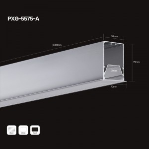 6063 aluminium LED-strip aluminiumsprofil med monteringsklemme til endestykket