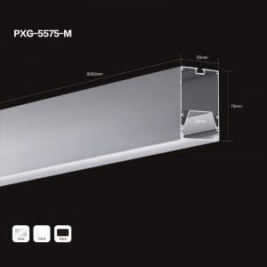 Aluminium LED-belysningsprofil ekstrudering hule profiler til LED-strimmelanvendelse