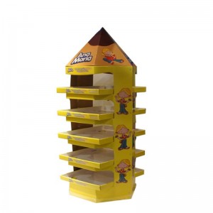 Kosmetiske kartonskærme står for salgsstedet