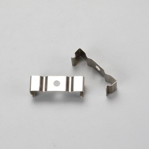 LED-aluminiumprofil med pc-dækselender og monteringsklemmer til LED-stripe