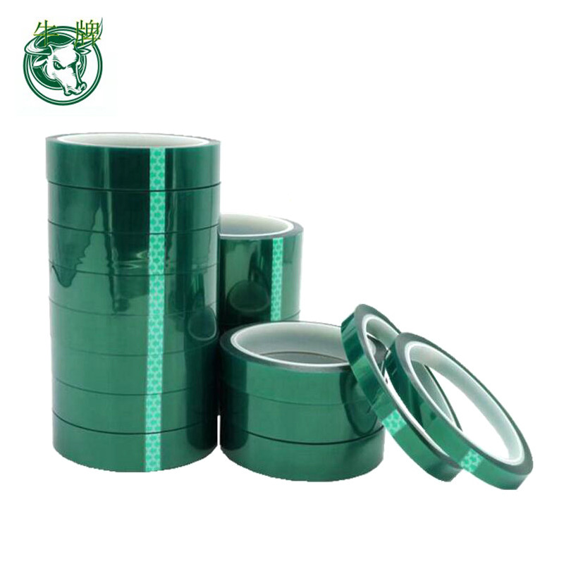 Ensidig grøn PET-polyestermaskeringstape af højt temoeratur og varmebestandigt