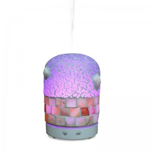 2018 nye ægte shell mosaikglas ultralyd luft frisk aroma diffusor