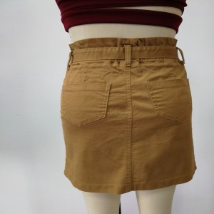 Khaki damer med bælte nederdele WS323