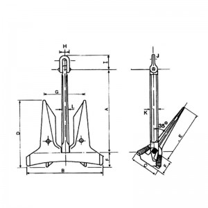 AC-14 Type High Holding Power HHP Stockless Anchor
