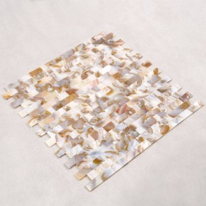 Ny sort moppeskal mosaikflise i størrelse 10 * 20mm