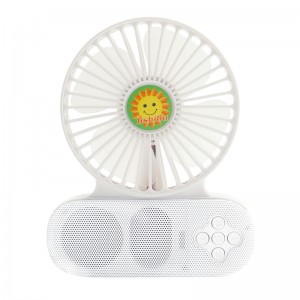 sommerafkøling mini ventilator bluetooth højttalerventilator med usb / batteri