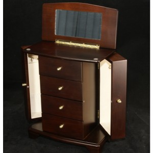 Træ smykkeskrin Java finish