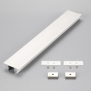 To sidebelysning aluminium LED strip tape lys montering kanal profil