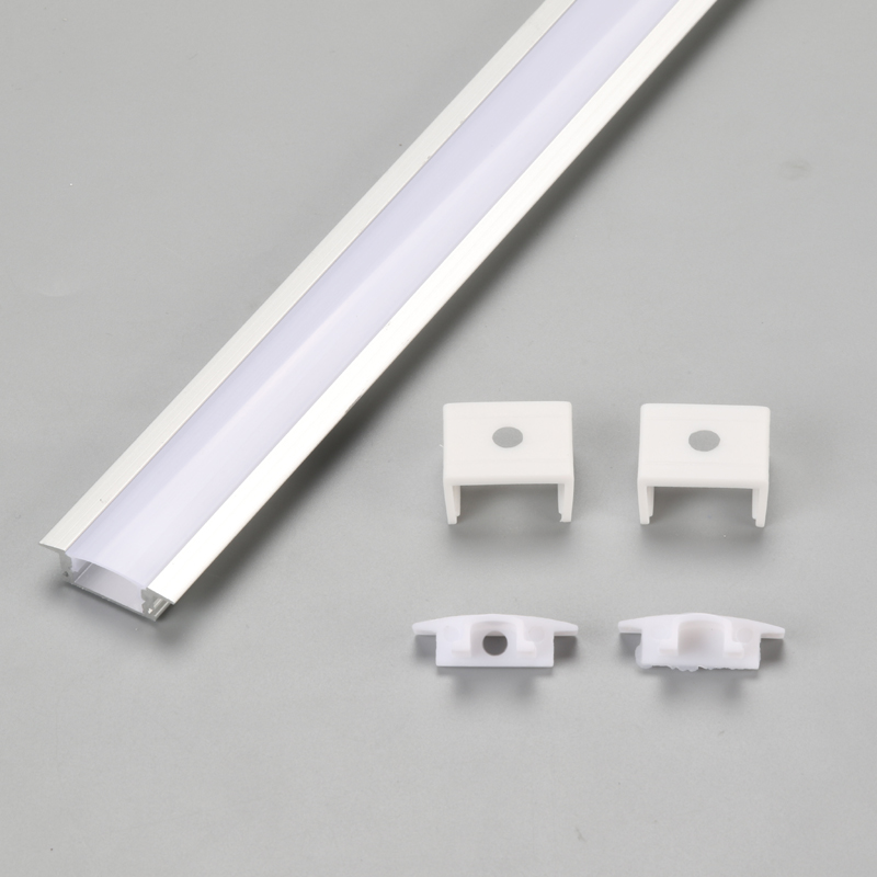 Forsænket LED-strips lineær aluminiumskanalprofil
