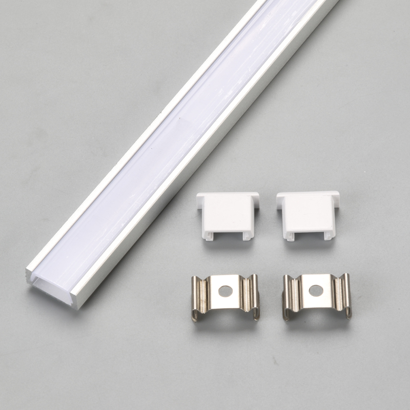 Holdbart aluminium LED tape lysstrimmel kanal profil